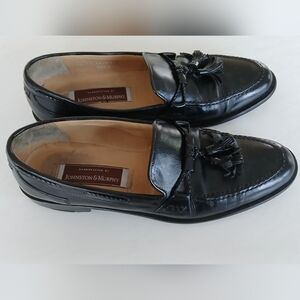 Johnston & Murphy Handcrafted Italian Tassel Loafers – Men’s 11N – Black